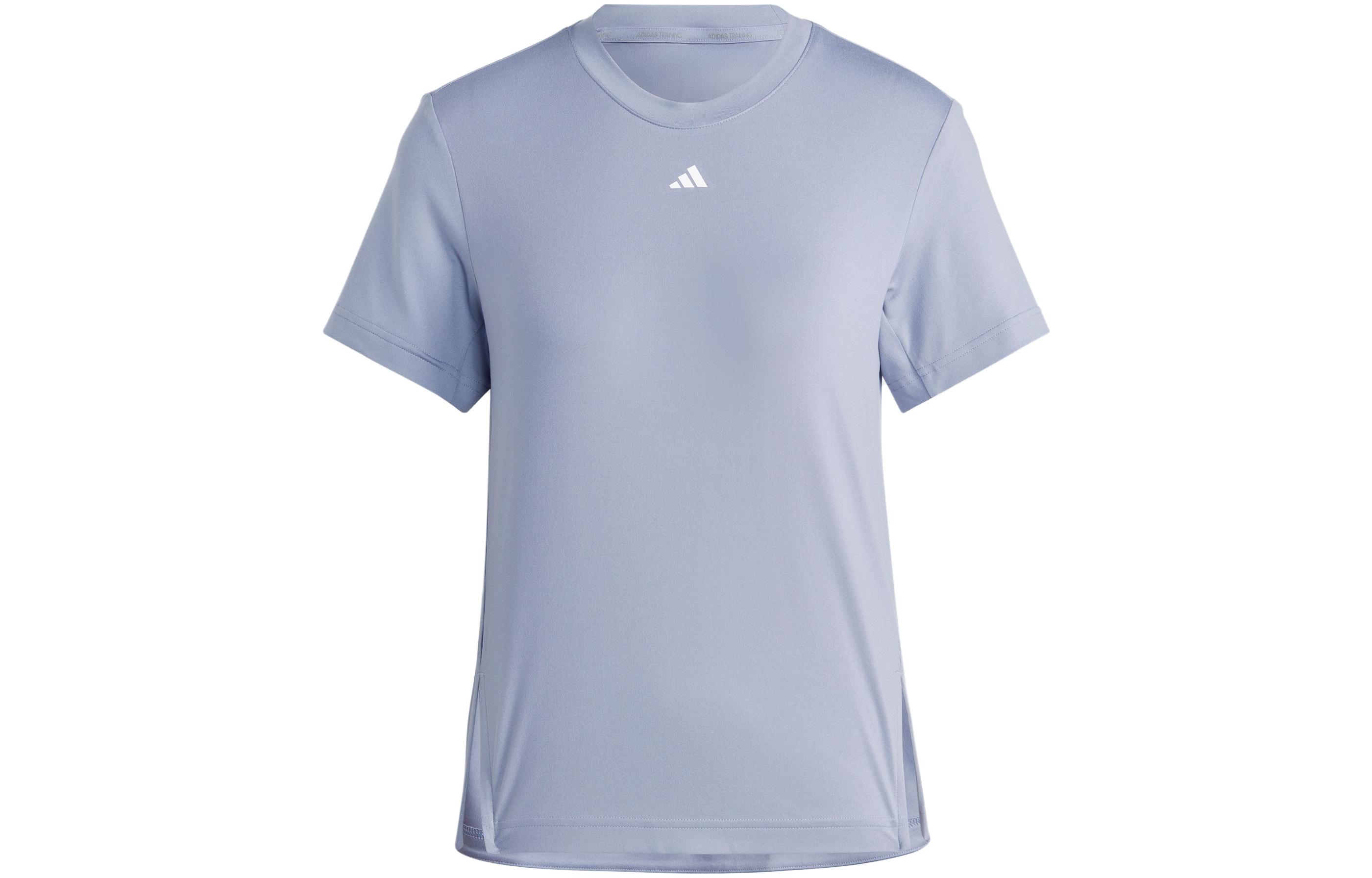 Adidas T Shirt Women s Silver Gray Violet HR7767 M