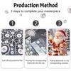 Christmas Pearl Painting Kit Handmade DIY Santa Claus Reindeer Snow Forest Home Decoration Painting