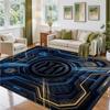 Borussia Dortmund Design Crystal Velvet Rug Soft Decorative Mat for Bedroom Entrance