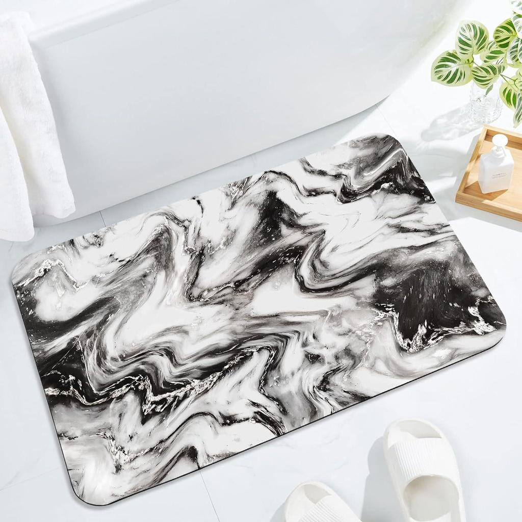 Luxury Marble Bathroom Floor Mat - Dirt-Resistant and Easy To Clean