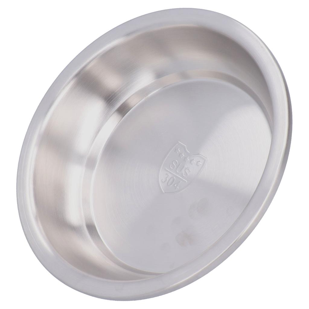 Stainless Steel Plate 304 Food Grade Material Stainless Steel Rounded Deepen Dish for Eating