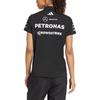 adidas X Mercedes-Amg Petronas F1 Team Ss25 Mode Weich Vielseitig Gestreift Bequem Kurzarm Poloshirt Damen Oberteile Schwarz JX0759