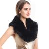 Faux Fur Scarf with Velvet Lining Invisible Fur Clip Artificial Fur Shawl Dresses Coats Fake Collar Neck Scarf