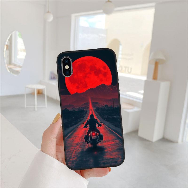 LO95 Motorcycle Racing Soft Shell Phone Case for iPhone SE X XS XR 11 16E 17 Pro Max Air 8 7 6 6s Plus