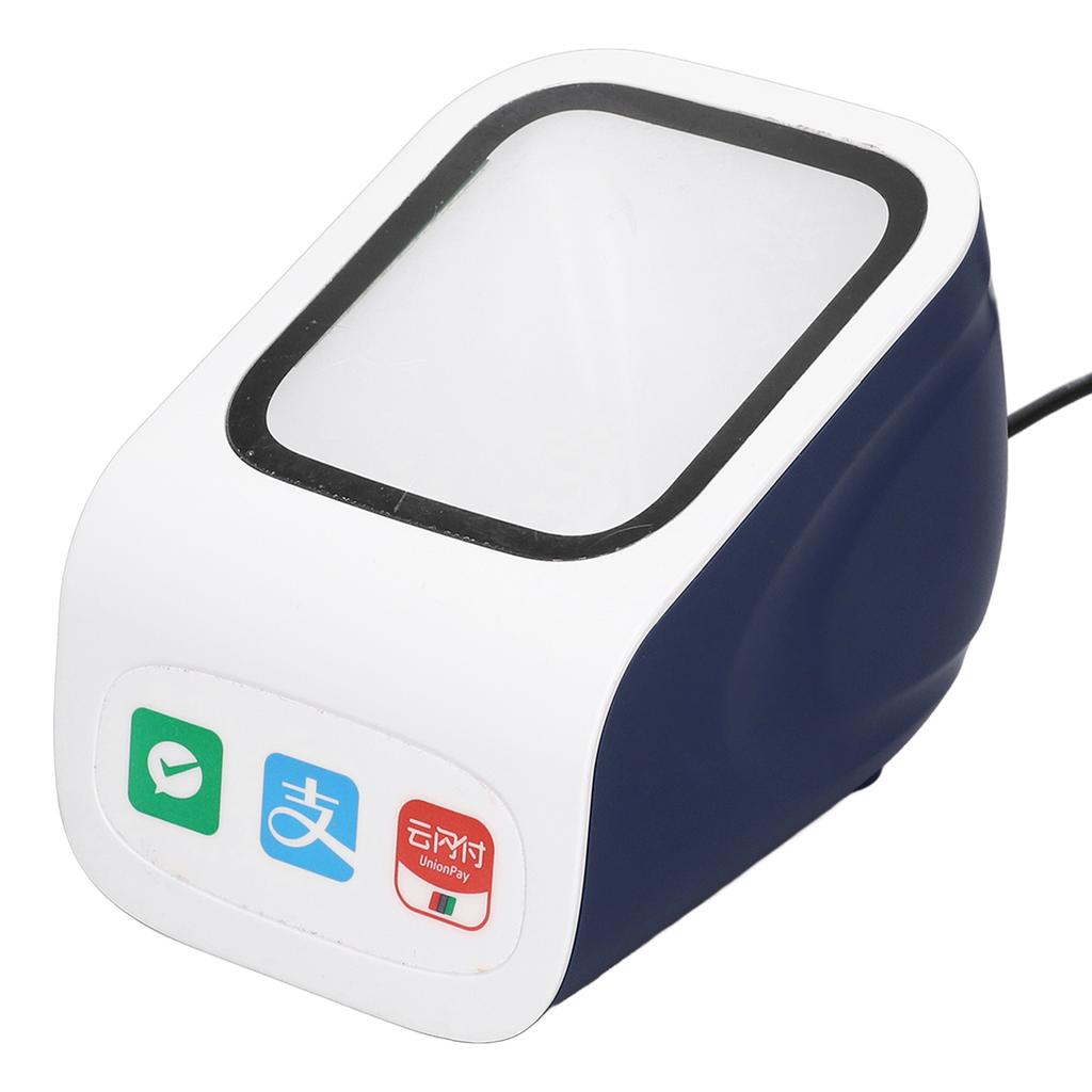 Desktop Barcode Scanner Voice Prompts Large Window QR Barcode Scanner with USB Interface 2D Barcode Reader for Windows