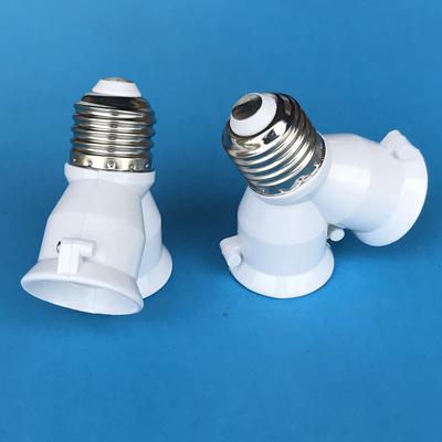 2 in 1 Dual E27 Lampenfassung Konverter für Glühbirne Beleuchtung LED Sockel Schraube Licht Lampe Glühbirne Sockel E27 zu 2-E27 Splitter Adapter