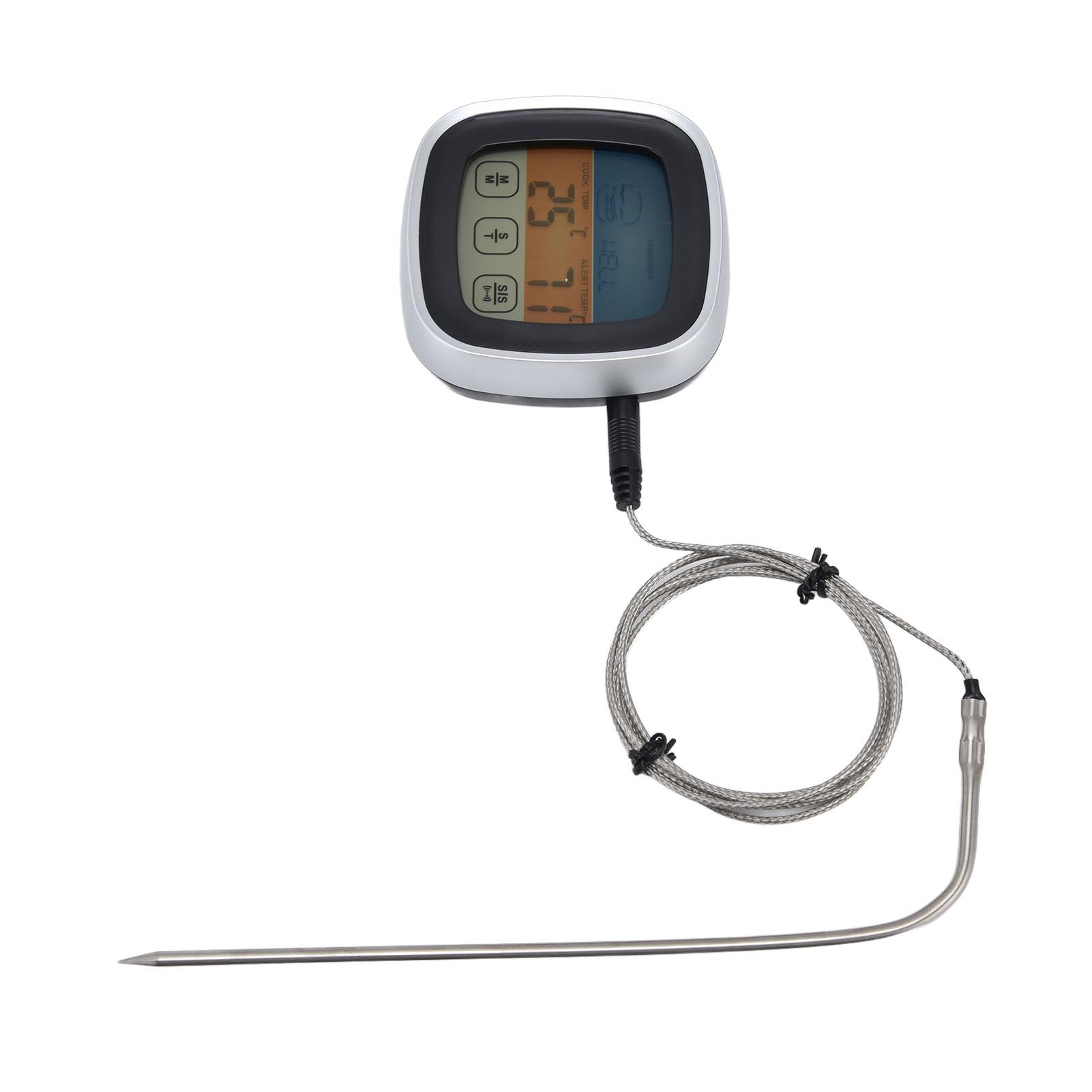 Digital Meat Thermometer Waterproof Stainless Steel Food Thermometer with BBQ Temperature Probe for Cooking