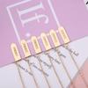 1 Piece Cartoon Christmas Metal Santa Pendant Bookmark School Office Supplies Bookmarks Cute Stationery