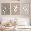 3pcs Neutral Minimalist Abstract Fern Boho Wall Art Decor Paintings Warm Tones Wall Decor Posters Home Decor Creative Gifts