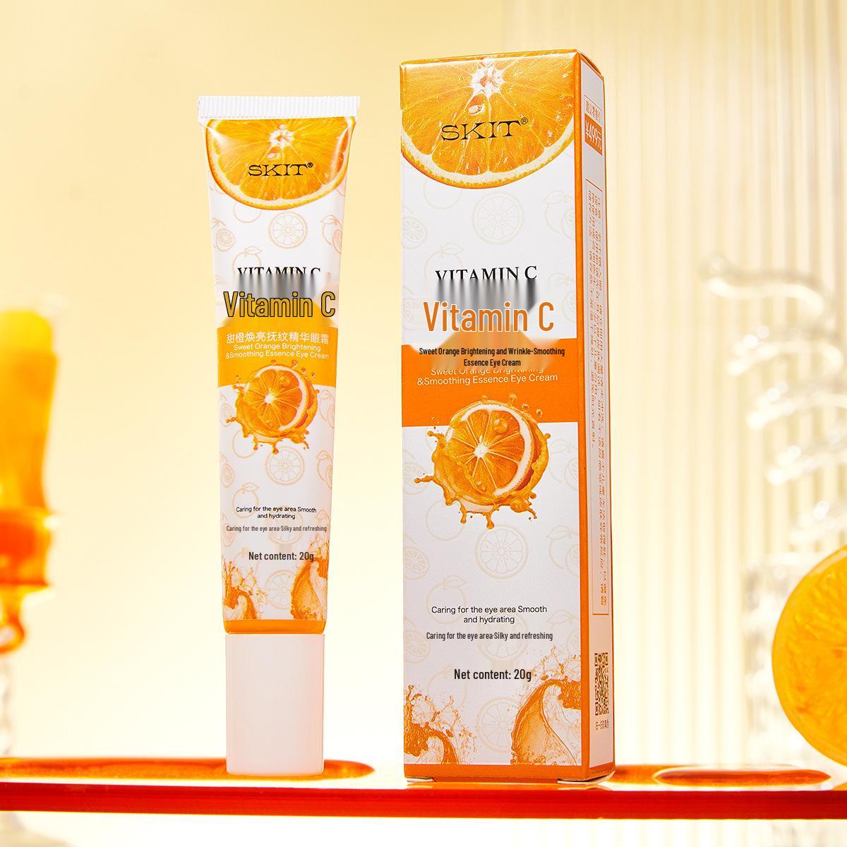 

SKIT Освітлюючий крем для повік з вітаміном С: Зволожує, Розгладжує зморшки & Освітлює темні кола