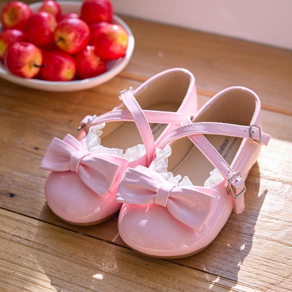[Babyzzam] Girls' Angel Ribbon Flats Pink [BB461-10009]
