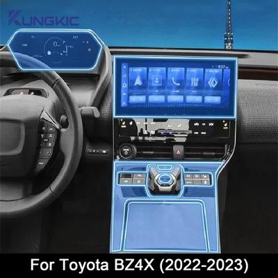 Pro Toyota BZ4X - Ochranná fólie proti poškrábání na středovou konzoli dveří, palubní desku médií, navigaci z TPU - Příslušenství pro auto