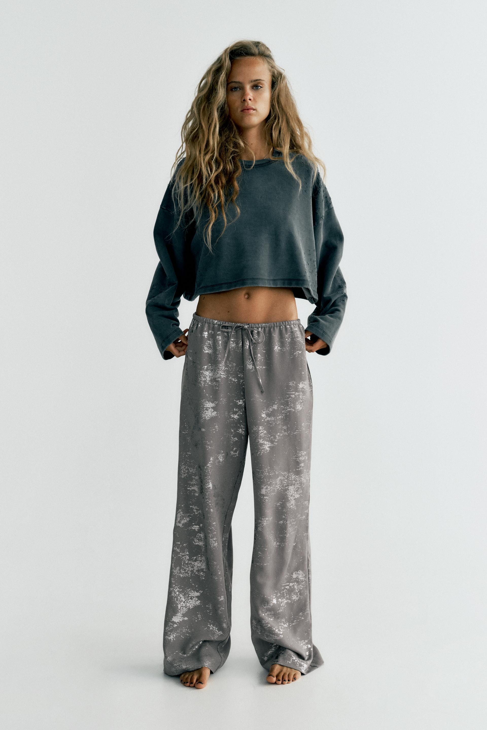 

PRINTED FOIL TROUSERS