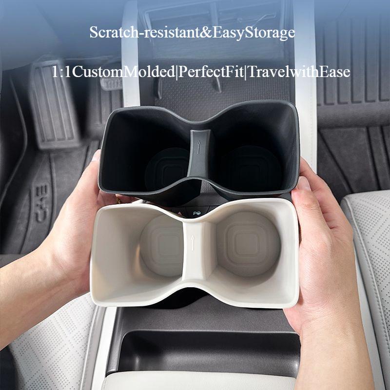For BYD ATTO 2 2024 2025 Center Console Water Cup Holder Limiter Premium Organizer TPE Drink Storage Box Newest Car Accessories