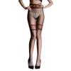 Men'S And Women'S High-Quality Lace-Waist Spliced Faux Two-Piece Pantyhose For Women, Ultra-Thin, Shiny And Sexy