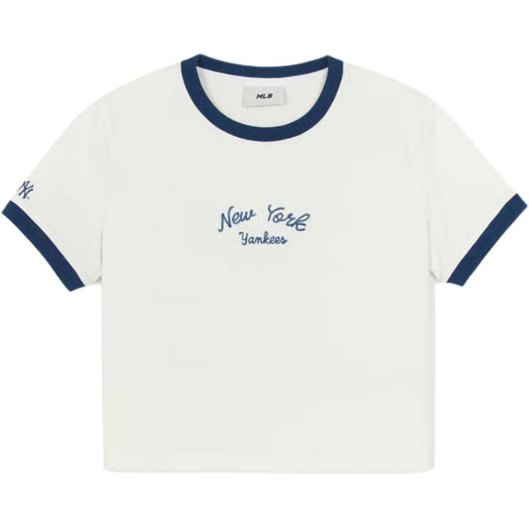 New MLB T Shirts Women's White 3FTSV0254-50IVS