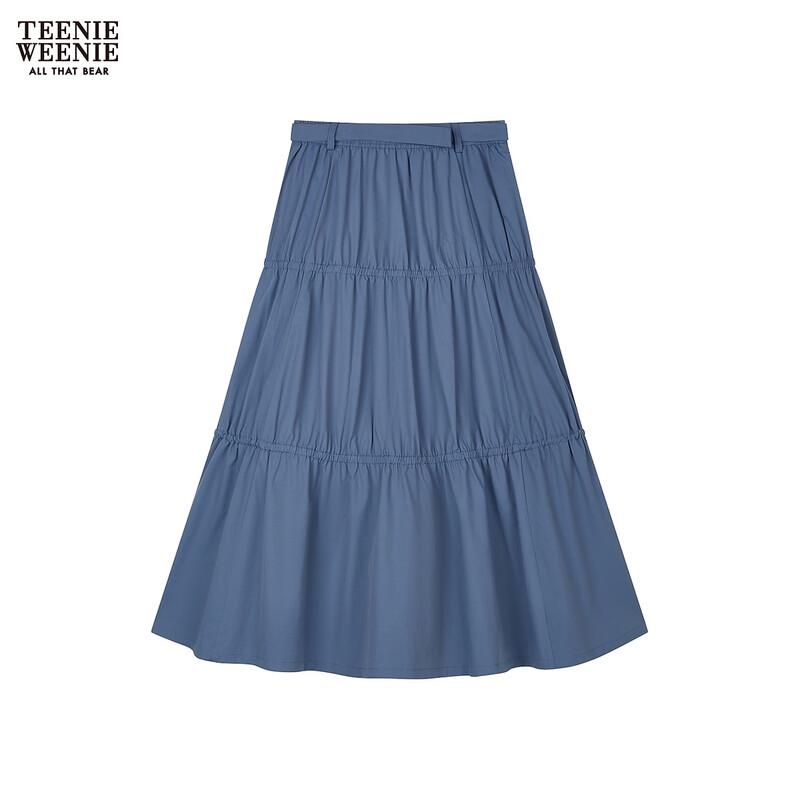 Teenie Weenie Women's High-Waist Pleated Mid-Length Skirt
