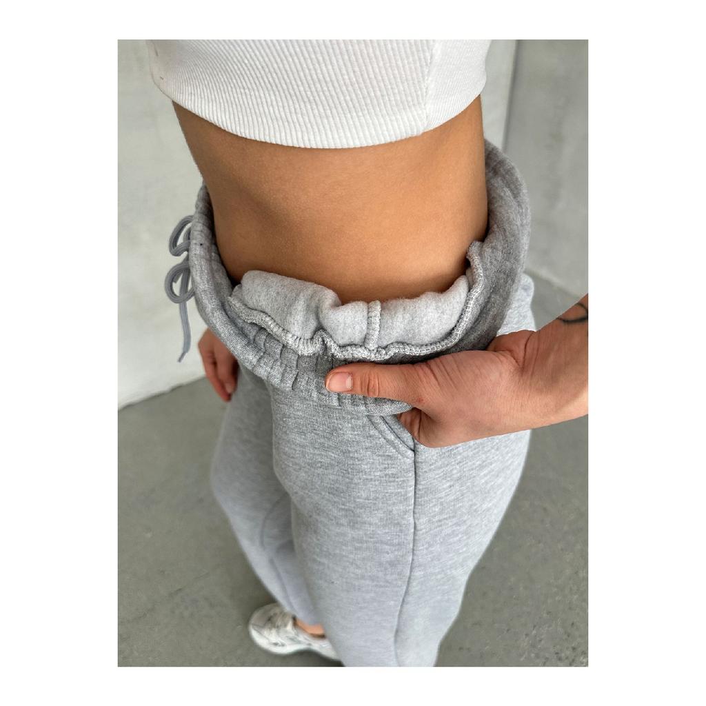 Woman 3 Yarn Fabric Polar Jogger High Waist Service Six