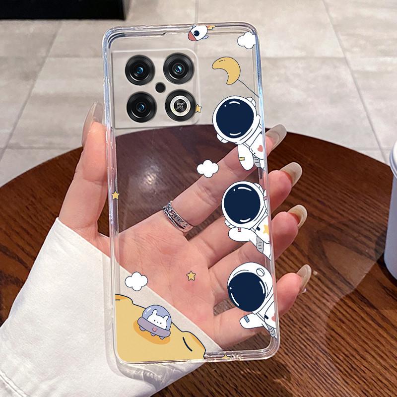 Jelly Case For OnePlus 10 Pro 10T ACE Pro Clear Silicone Soft TPU Back Cover One Plus 10PRO ACEPro Cute Rabbit Cat Phone Case