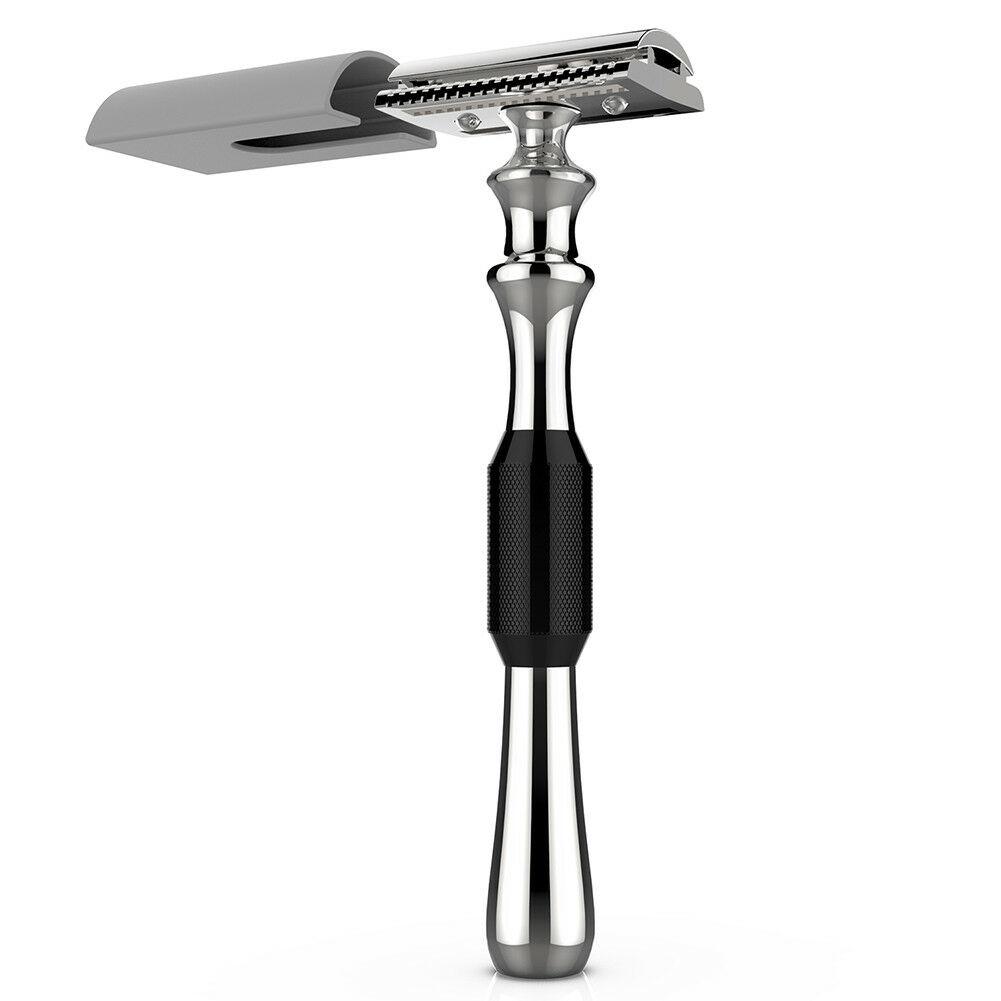 

Роскошный держатель для бритвы, подставка из смолы, хромированная ручка из нержавеющей стали, качественный держатель для бритья, набор бритвенных помазков для мужчин, инструмент для бритья