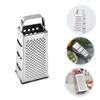 COLLBATH Multifunctional Grater/Slicer, 4-Sided Box Grater, Stainless Steel Cheese Grater, Vegetable Chopper, Handheld Kitchen Utensil for Vegetable C
