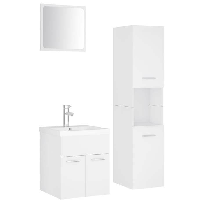 VidaXL Sink Cabinet with Integrated Sink Bathroom Cupboard Storage Unit Storage Cabinet Toilet 3071396