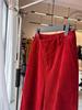 Retro Rote Cord-Schlaghosen für Damen - Herbststil, Hochwertig, Schlankmachend, Lässiges Design mit langen Beinen