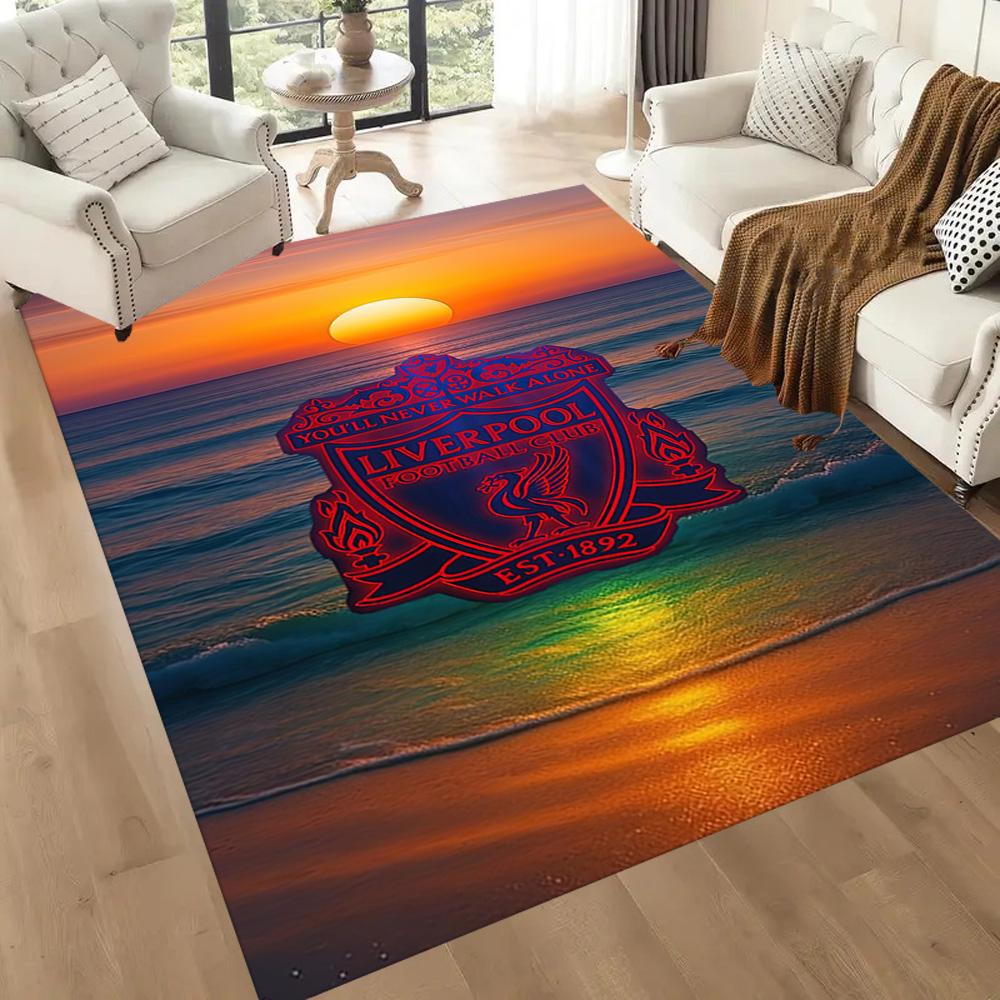 Liverpool Football Club Floor Mat Suitable For Game Room Playrooms Foyer Decorate Room Antislip Carpet Decorate Offices Wedding Party Gift