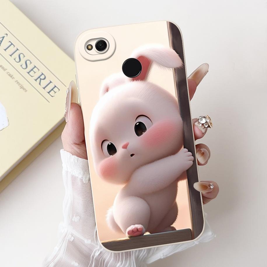 For Xiaomi Redmi 4X Case Cute Cartoon Rabbit Crown Cat Soft Silicone Lens Protective Cover For Xiaomi Redmi 4A 5A Redmi4X Shells
