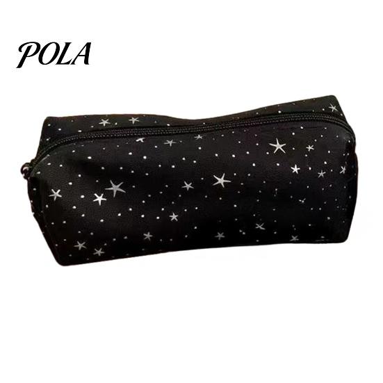 Stars Pencil Case Glitter Star Case, Oxford Cloth Small Pouch Aesthetic for Students with Zipper, Stationary Makeup Cosmetic Bag Girls Boys Minimalist