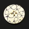 25Pcs 30mm 4 Holes Multicolor Wooden Buttons for Scrapbooking Sewing DIY Beads
