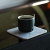 Absorbent Felt Coasters & Dining Mats - Durable Multi-Use Cup Mats, 10*10*0.5cm, 4 Pieces (Black, Round)