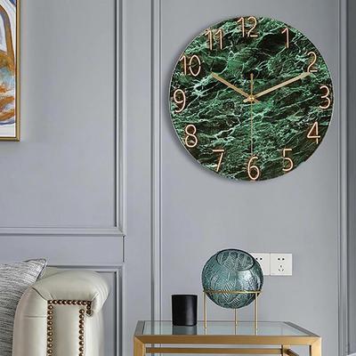 12 "Modern Wall Clock Non-Ticking Quartz Movement Decorative Clocks for Kitchen Room Decor