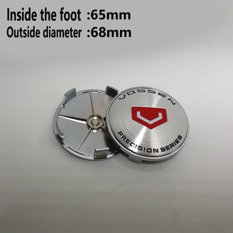4Pcs 68mm 65mm 63mm For VOSSEN Car Wheel Center Hub Caps Wheel Center Cap Decoration Auto Styling Rim Hub Cap
