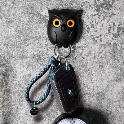Haczyki Sowa Magnetyczny haczyk na klucze Automatyczne miganie Śliczne haczyki Bez dziurkacza Haczyki do przechowywania Kuchnia Haczyki do dekoracji ścian domu