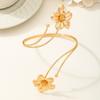 Drip Oil Open Arm Bangle Enamel Glaze Armband Elegant Flower Bracelet  Hand Jewelry