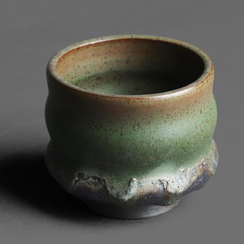 100ml Japanese Style Iron Tire Ceramic Tea Cup Coarse Pottery Kung Fu Tea Set