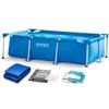 Piscină de grădină cu cadru 260 X 160 X 65 Cm 2 în 1 Intex 28271