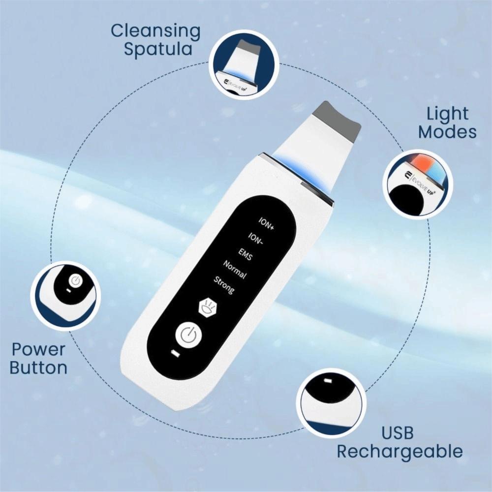 Electric Blackhead Remover Ultrasonic Facial Scraping Machine Pore Extractor  Beauty Equipment