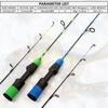 55cm Carbon Fiber Ice Pole Ice Fishing Rods Short Spinning Rod Portable Ice Fishing Outdoor Fishing Winter Season Shrimp Fishing