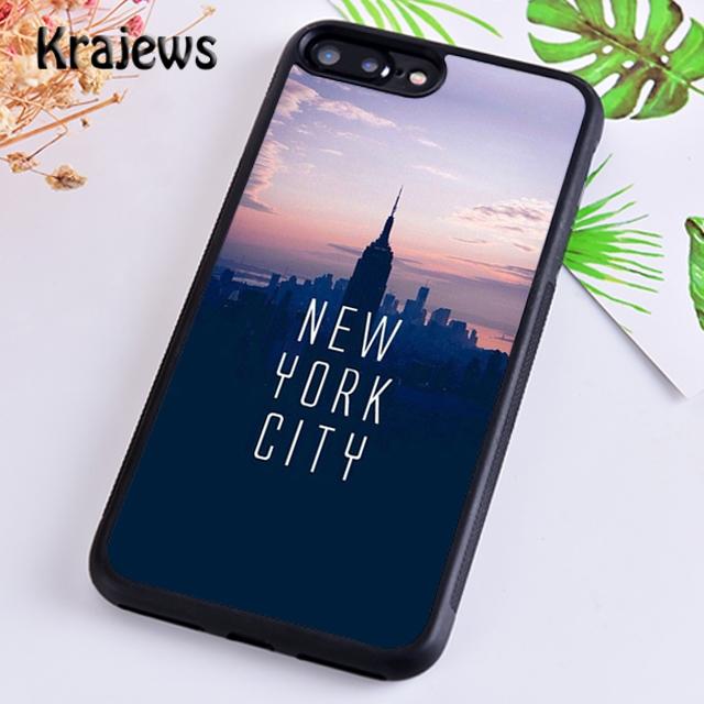 Krajews NEW YORK AMERICAN CITY Phone Case Cover For iPhone 16 15 14 plus XS XR 11 12 mini 13 pro max coque Fundas