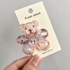 Korean INS Crystal Bear & Cat Paw Hair Clip
