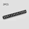 2Pcs  Golden Silvery Black Number Letter Adjustable Mini Cube Price Tag Display Stand Tag Label Sets Of Number Labels