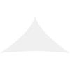 VidaXL Sun Sail Oxford Fabric Triangular 3.5x3.5x4.9 M White