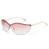 New fashion frameless YK Spice Girls personalized sunglasses European and American ins Internet celebrity sunscreen sunglasses sunglasses