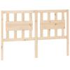Headboard 125.5 X 4 X 100 Cm Solid Pine Wood