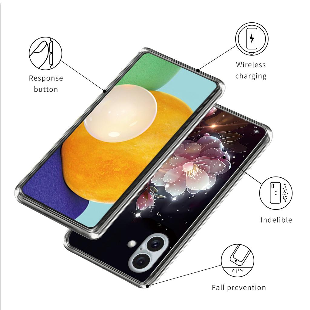 For iPhone 16 Plus Case Pattern Printed Shockproof TPU Phone Cover