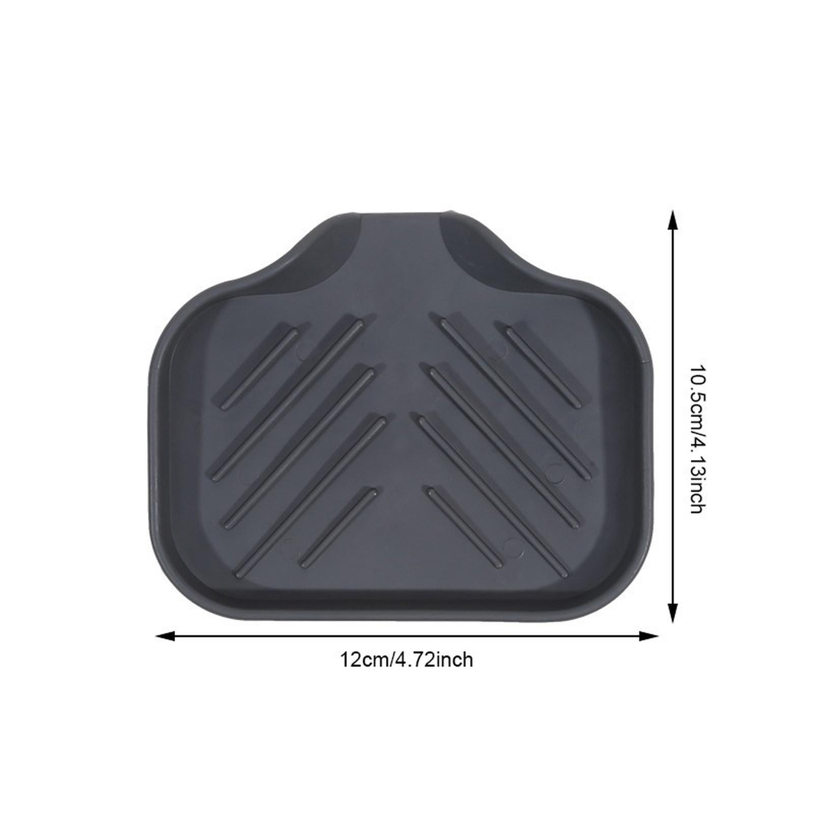 

Silicone Faucet Mat Kitchen Sink Tray Soap Dispenser Sponge Pad Sink Drying Mat Countertop Storage Tray Soap Tray one size