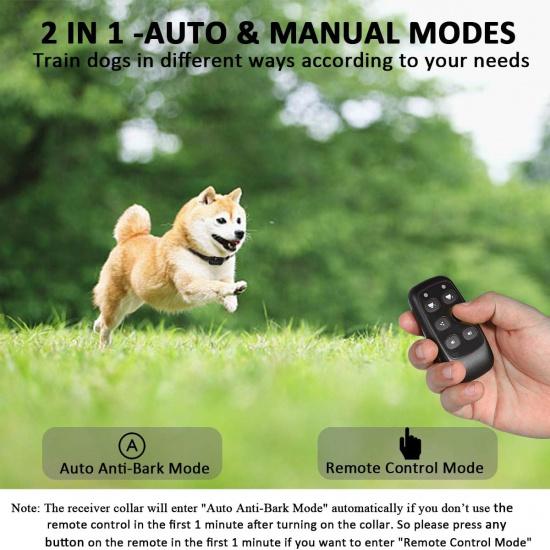 

Цитрусовый ошейник для дрессировки собак с пультом, 2 режима: автоматический + ручной, спрей + звуковой сигнал, цитрусовый ошейник для контроля лая, гуманный и безопасный, без электрошока SP17【Can t Work Automat