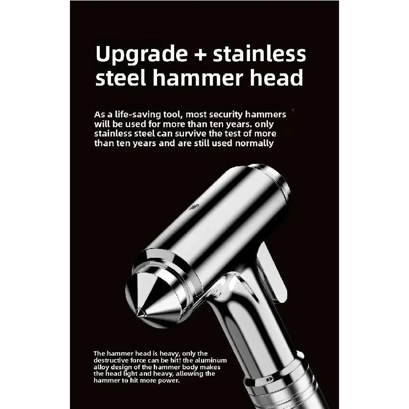 Car Safety Hammer Car Window Breaker Emergency Hammer Seat Belt Cutter Suitable for Car Rescue Escape Rescue Safety Hammer
